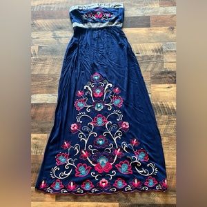 Flying Tomato Strapless Maxi Dress